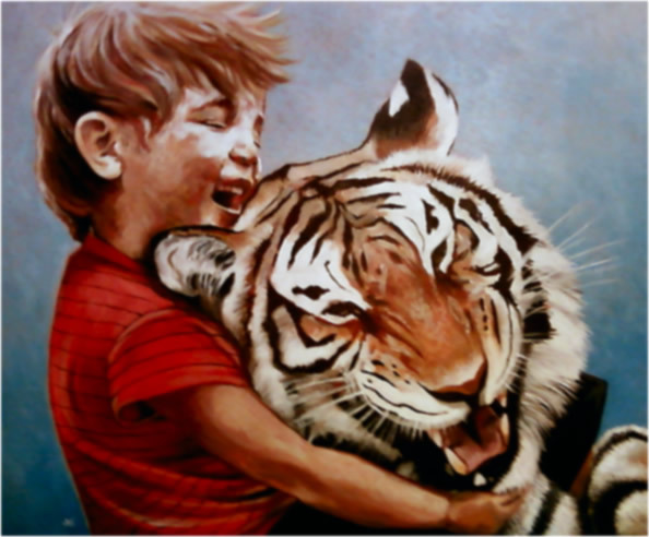 Calvin and Hobbes by James Hance